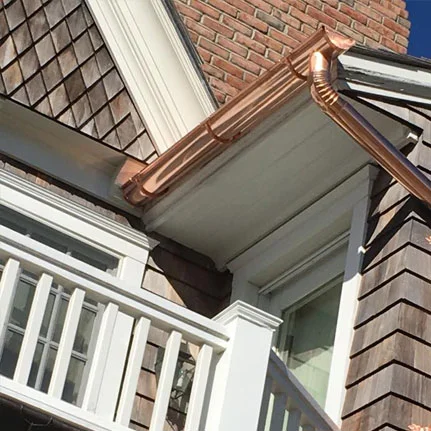 copper gutter installation Mount Sinai ny